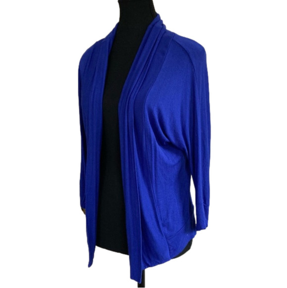 TEA n Rose royal blue open lightweight cardigan. No tags , size S? - Picture 2 of 4